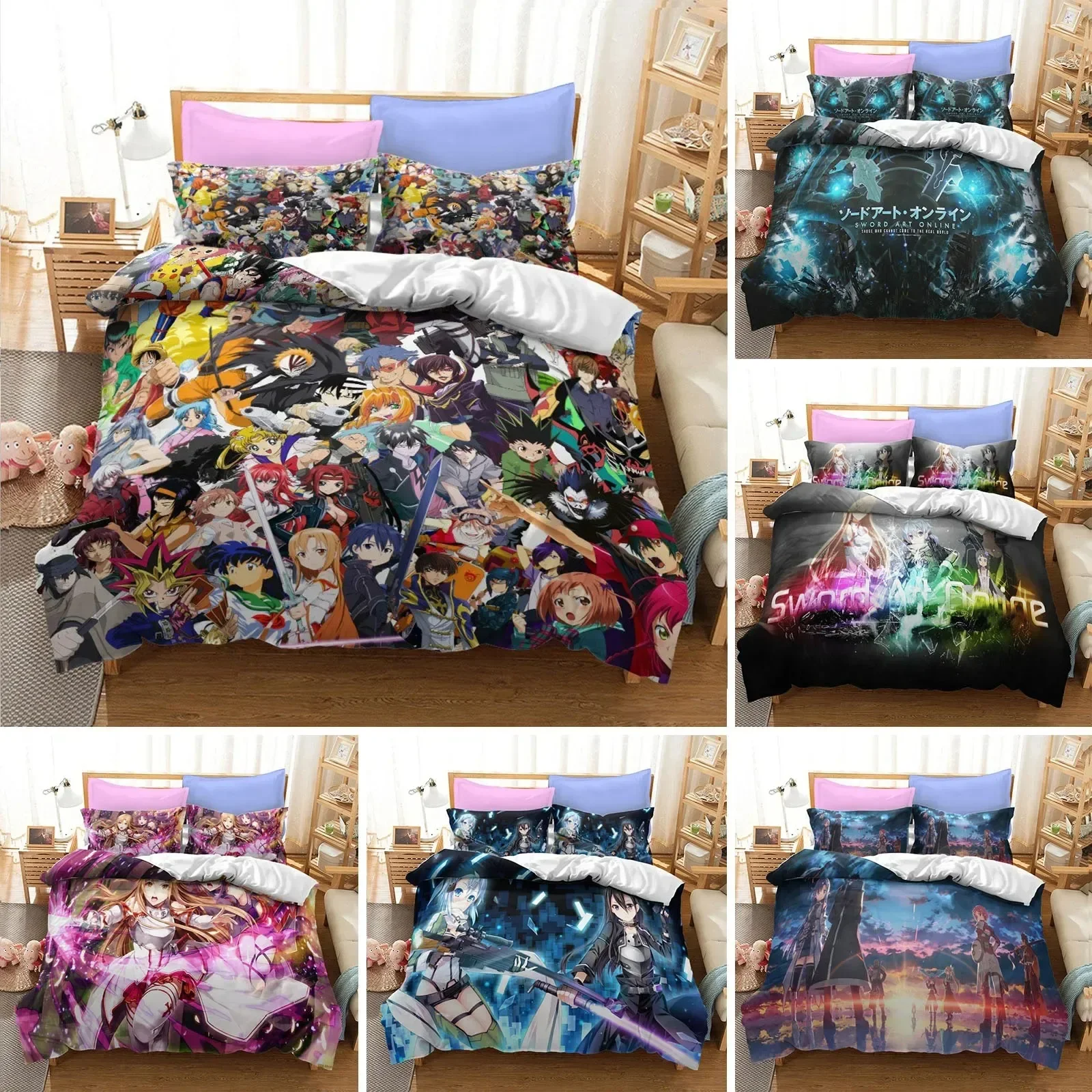 Home Textiles Online - Parure de lit Anime Sword Art