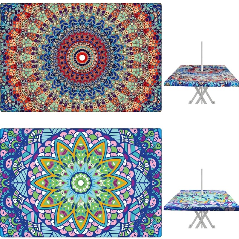 Home Textiles Today News - 2 pièces de nappe d'extérieur avec