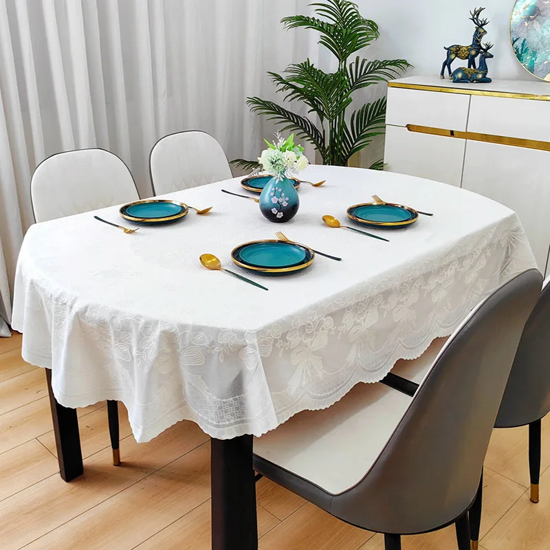 Home Textiles Today News - Nouvelle nappe ovale en PVC imperméable,
