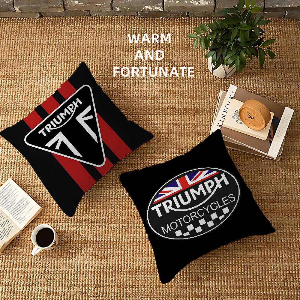 Home Textiles Logo - Housses de coussin avec logo T-Triumphs,