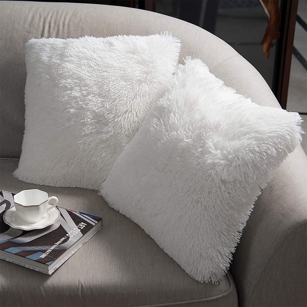 Pillow Insert 18X18 - Housse de coussin en fausse fourrure