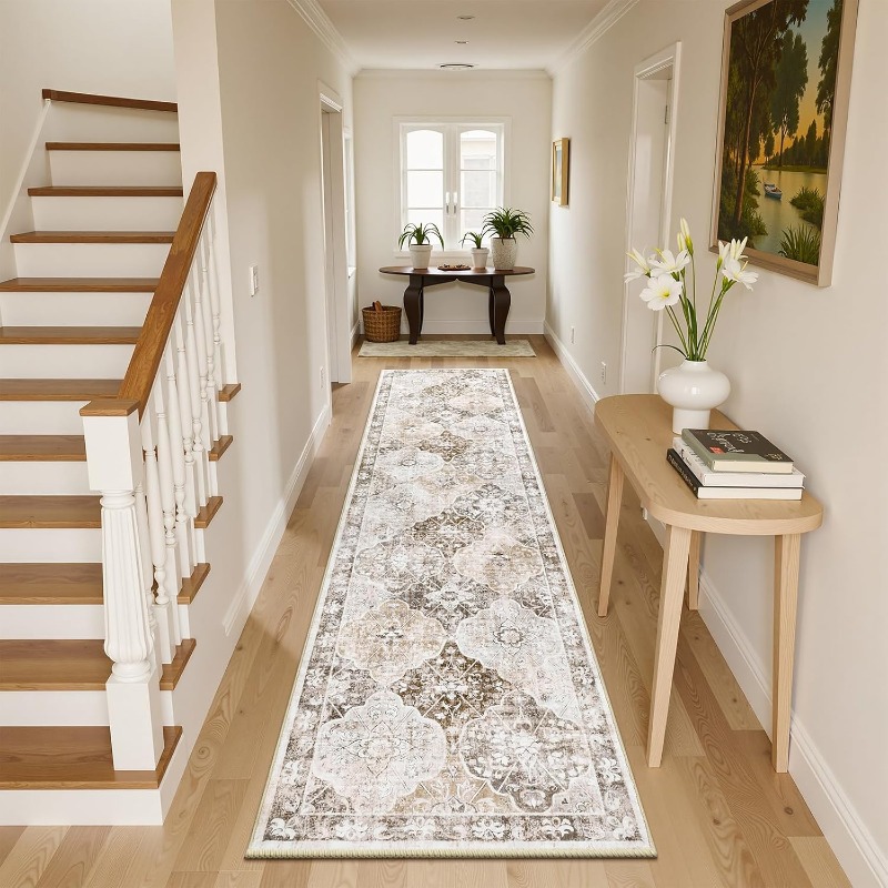 Home Textiles Online - Tapis long bohème pour couloir, pliable,