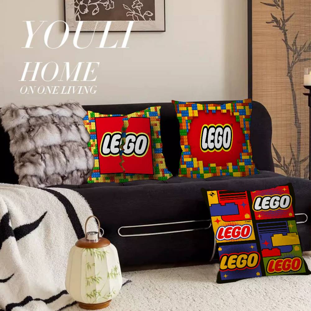 Home Textiles Logo - Housse de coussin classique avec logo