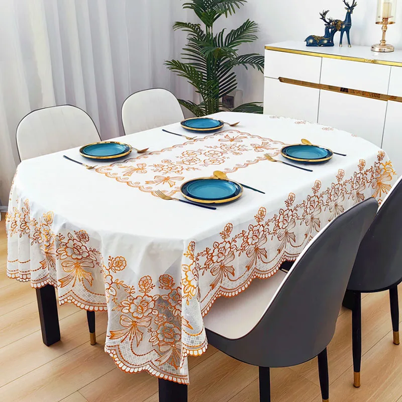 Nouvelle nappe ovale en PVC im - Home Textiles Today News avis et prix