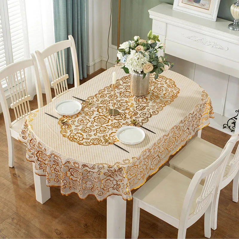 Nouvelle nappe ovale en PVC im - Home Textiles Today News avis et prix