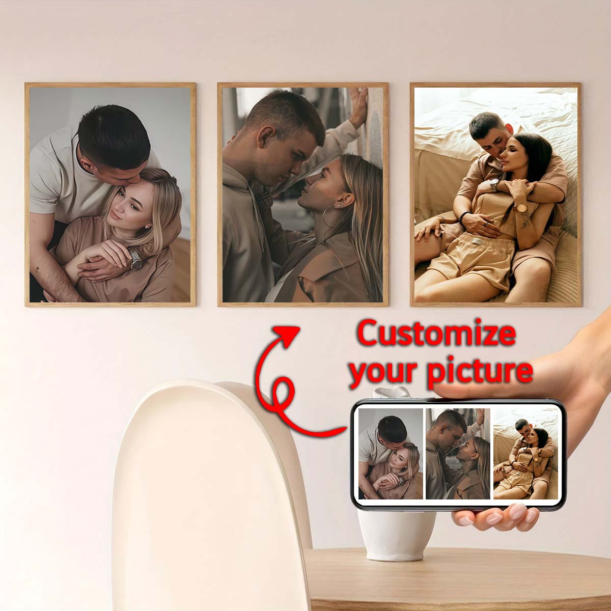 Triptyque - Cadre photo en boi - Home Textiles Usa avis et prix