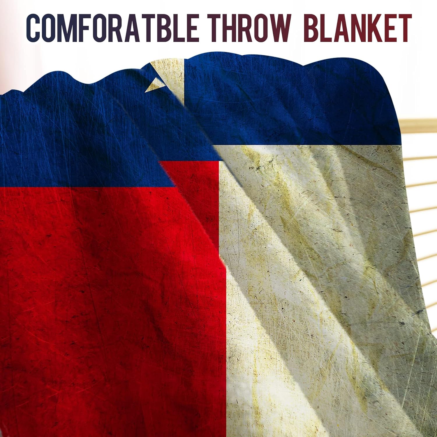 Lévènes Texas drapeau jeter co - Home Textiles Usa avis et prix