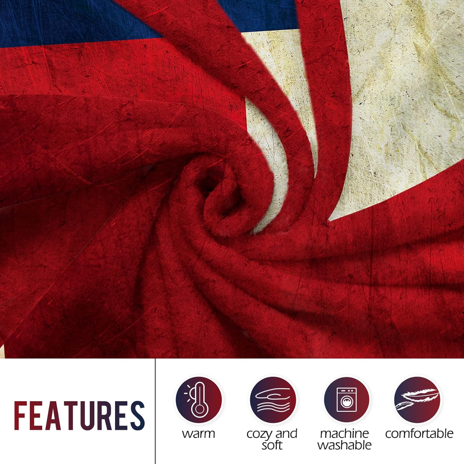 Lévènes Texas drapeau jeter co - Home Textiles Usa avis et prix