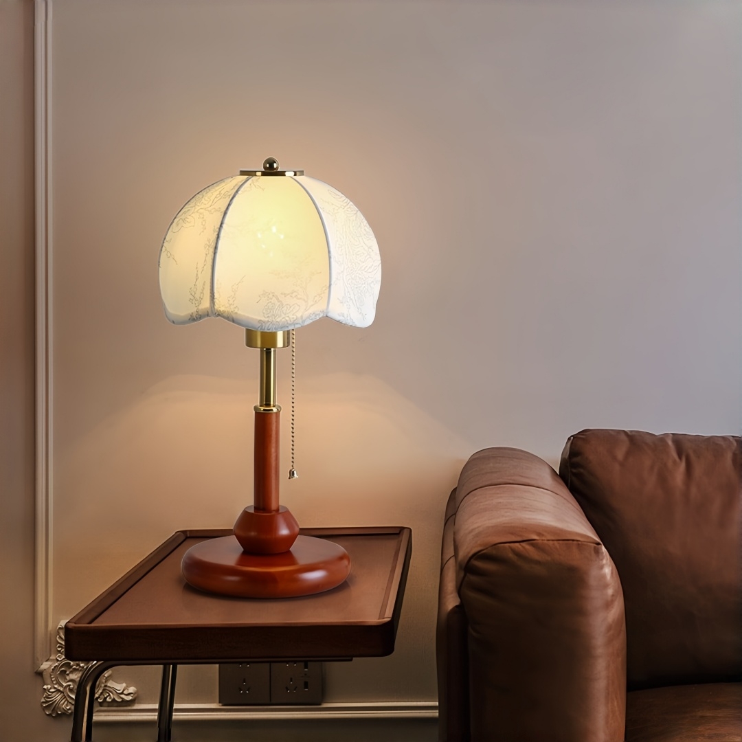 Lampe de table vintage à abat- - Home Textiles Usa avis et prix