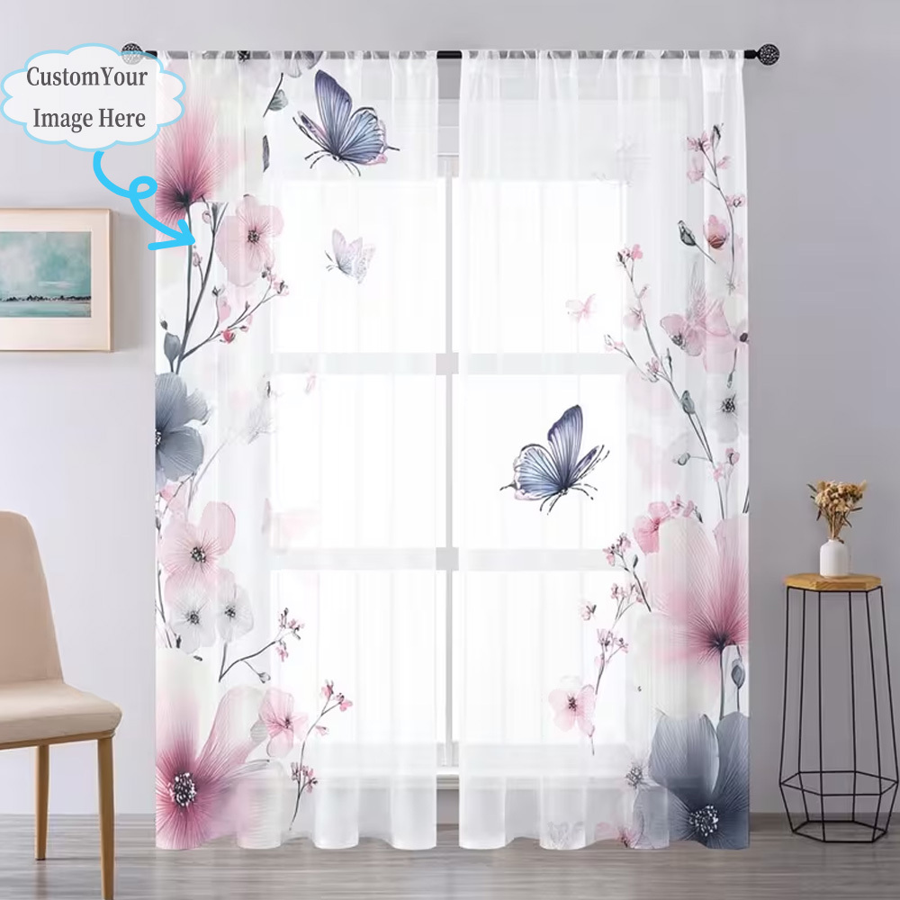 Rideaux transparents plats 2D  - Home Textiles Usa avis et prix