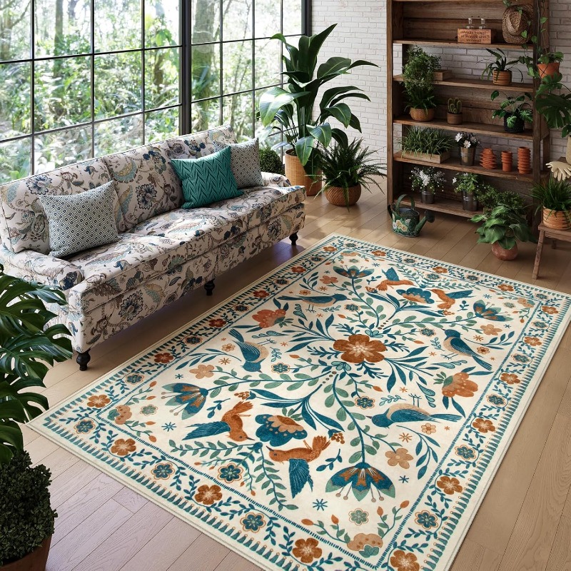 Tapis de salon à motifs de pla - Home Textiles Online avis et prix