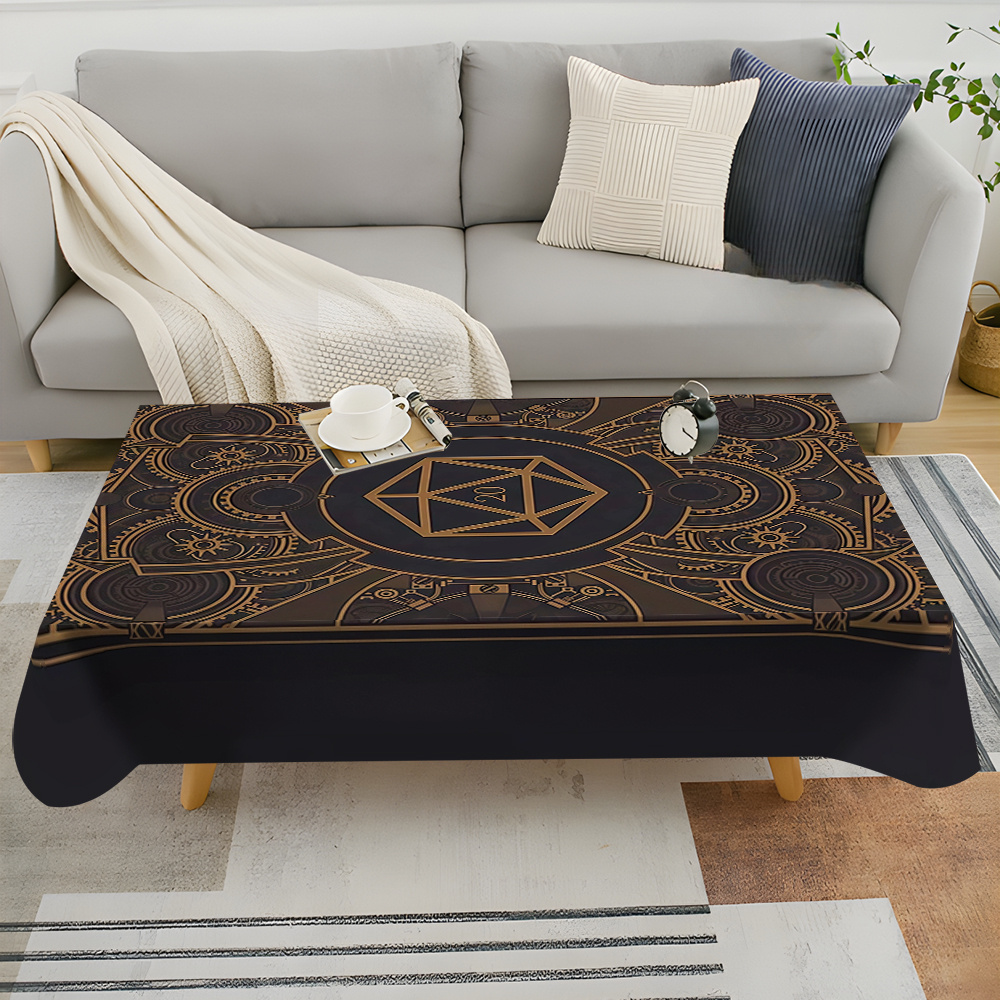Nappe à motif d'engrenages dor - Home Textiles Usa avis et prix