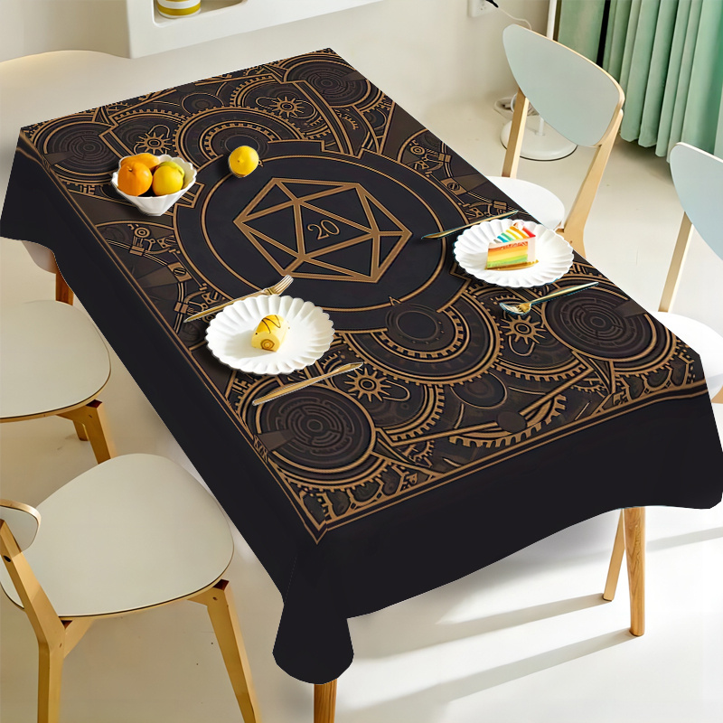 Nappe à motif d'engrenages dor - Home Textiles Usa avis et prix