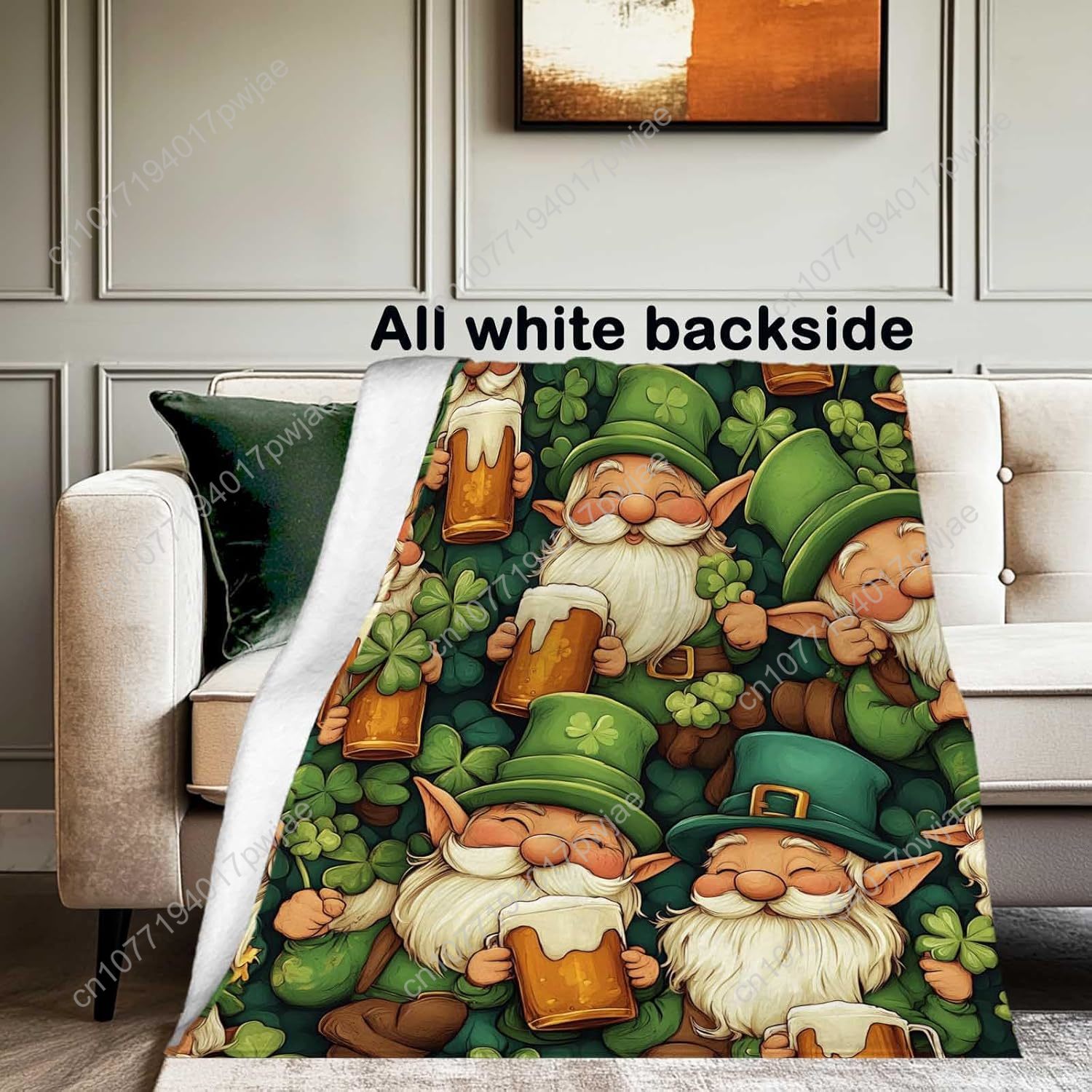 Couverture Gnome de la Saint-P - Home Textiles Usa avis et prix