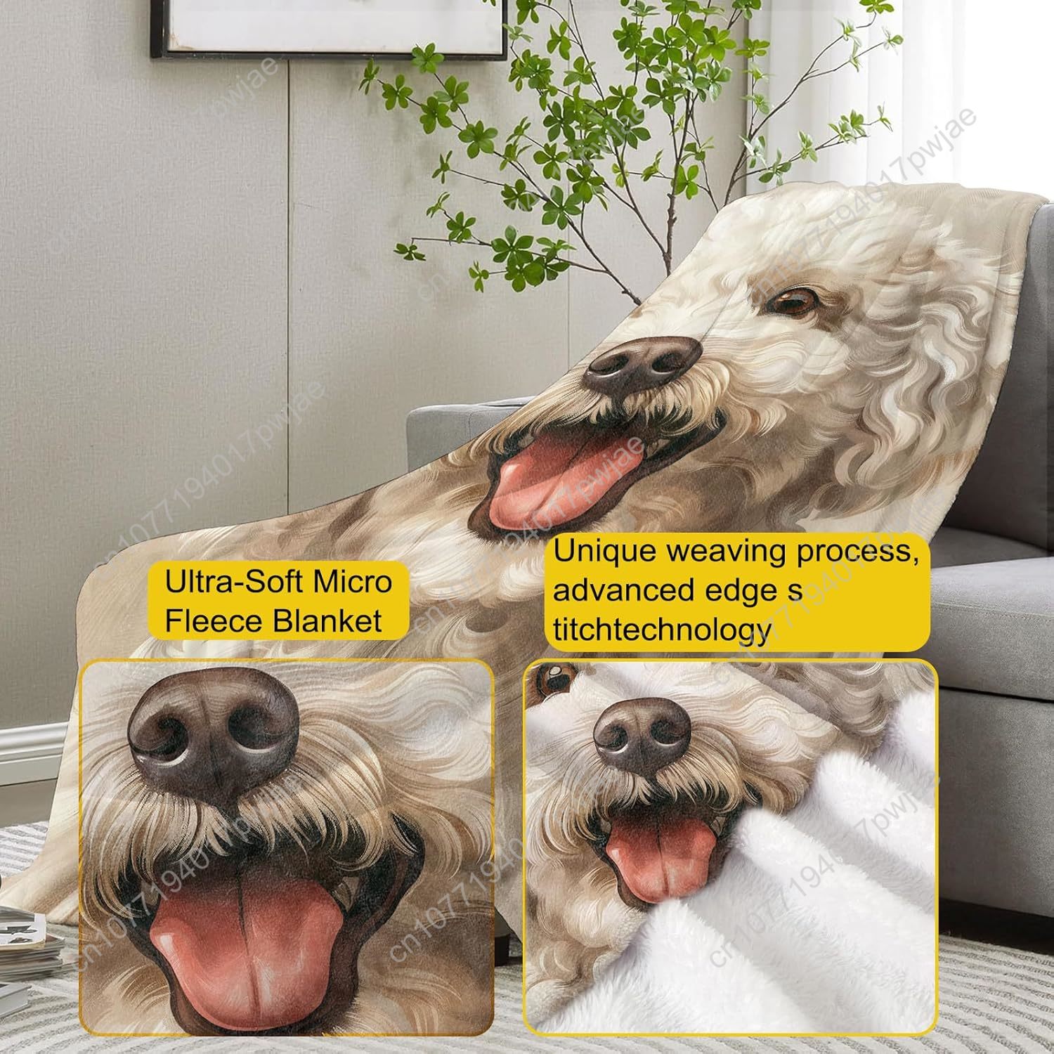 Couverture avec Portrait de ca - Home Textiles Usa avis et prix