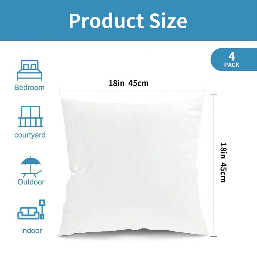 Tomnk Lot de 4/6 inserts de co - Pillow Insert 18X18 avis et prix