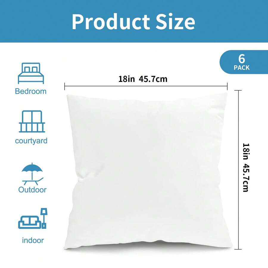 Tomnk Lot de 4/6 inserts de co - Pillow Insert 18X18 avis et prix