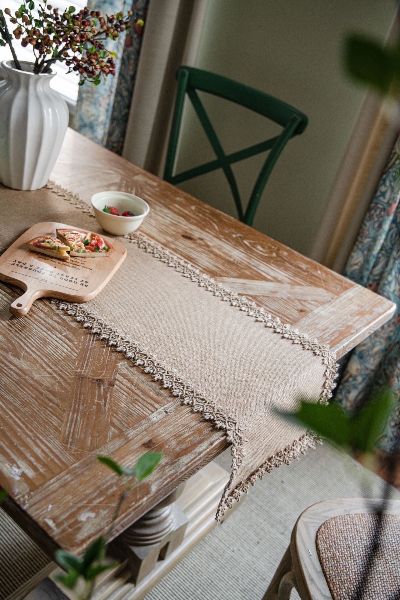 Chemin de table en lin de jute - Home Textiles Today News avis et prix