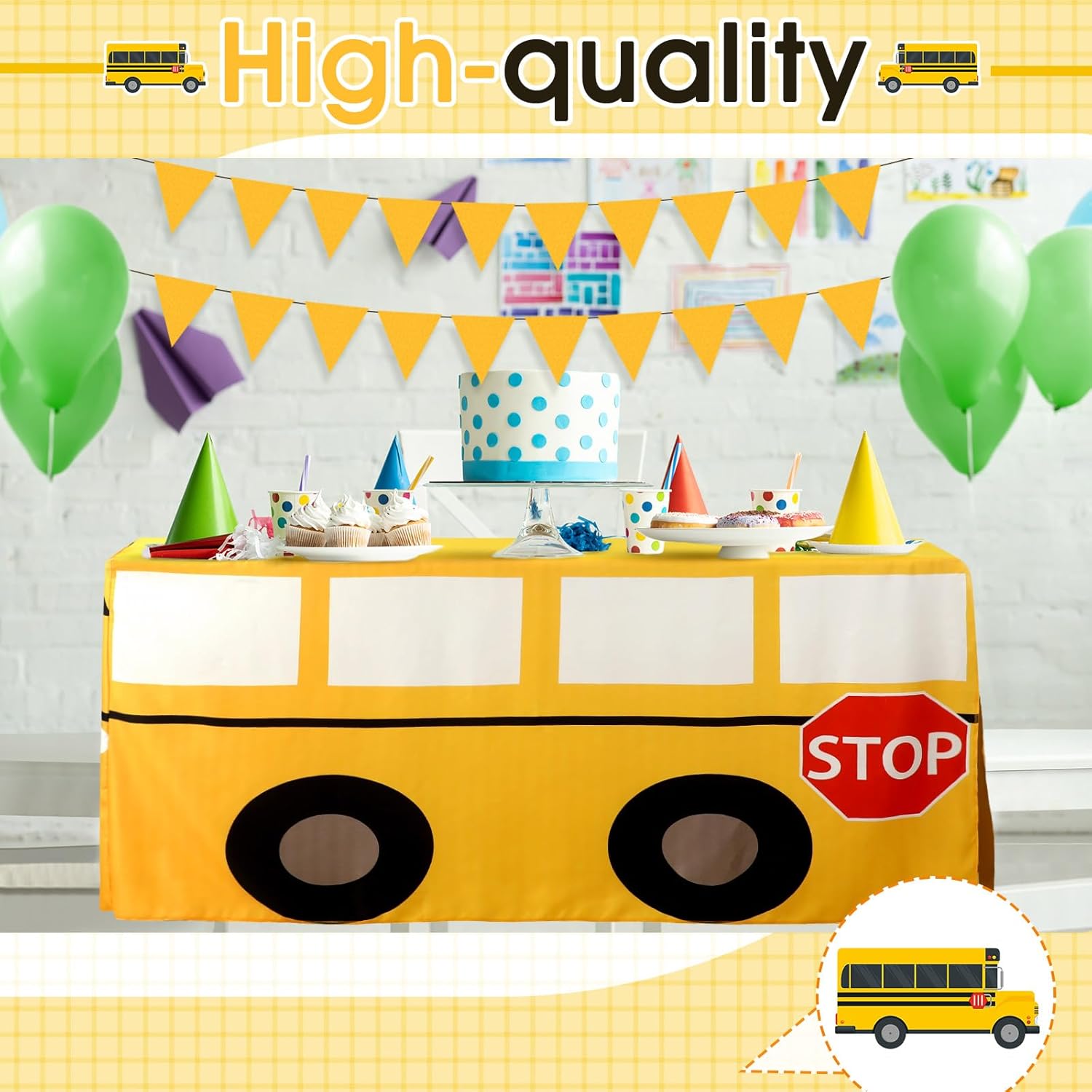 Nappe en forme de bus scolaire - Home Textiles Today News avis et prix